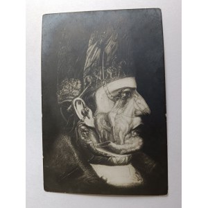 POSTCARD PAINTING NAPOLEON BONAPARTE, PRE-WAR