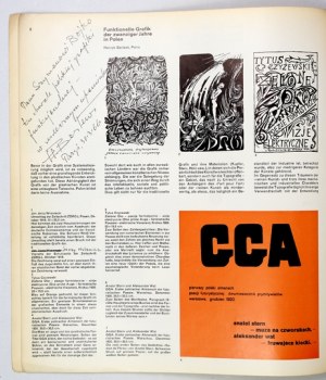 Neue Grafik. No. 9. 1961. article by H. Berlewie with his dedication.