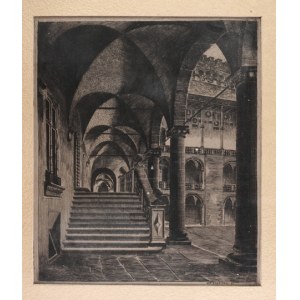 ZAKRZEWSKI Władysław (1903-1944) - The courtyard of the Wawel castle.