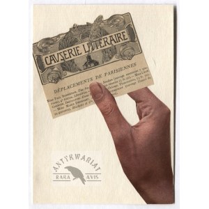 [SZYMBORSKA Wisława (1923-2012)]. Die-cut with a handwritten letter from Wislawa Szymborska to Andrzej Szczepka,...
