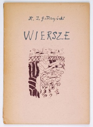 GALCZYŃSKI Konstanty Ildefons - Poems. Rome 1946 Oddzdz. Kultury i Prasy 2. Korpusu. 16d, pp. 57, [2]. Brochure....