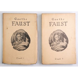 GOETHE Johann Wolfgang – Faust. Cz. 1-2. Wadowice 1926. Z podpisem E. Zegadłowicza.