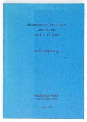 Polish underground periodicals 1976-1989 in the collection of the University of Bremen