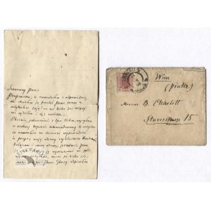 [SIENKIEWICZ Henryk]. Odręczny list Henryka Sienkiewicza do tłumacza Bernarda Szarlitta w Wiedniu, dat....