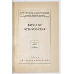 [PENDERECKI Krzysztof]. Podpis Krzysztofa Pendereckiego w programie koncertu symfonicznego organizowanego przez Filharmo...