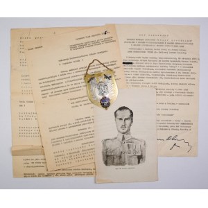 [ABRAHAM Roman, generał]. Zbiór 8 maszynopisowych dokumentów podpisanych odręcznie przez gen. R. Abrahama, gen....