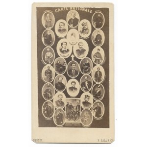 [January Uprising - Carte Nationale - commemorative tableau - cdv shot]. [l. 60 of the 19th century]....