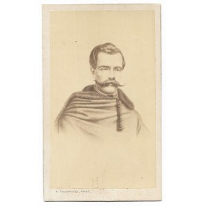 [POWSTANIE styczniowe - Marian Langiewicz - fotografia portretowa - ujęcie w formacie cdv]. [l. 60. XIX w.?]...