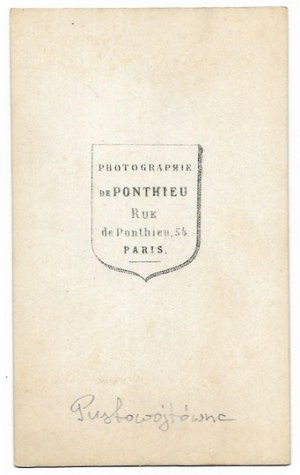 [January Uprising - Anna Henryka Pustowojtówna - portrait photograph - cdv shot]. [1863]...