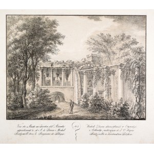 [ARKADIA]. Widok Zbioru starożytności w Ogrodzie Arkadyi. 1825.