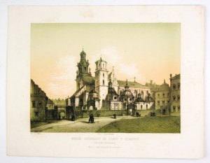 [KRAKOW]. Cathedral church at the castle in Cracow. After 1865.