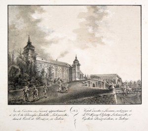 [LAÑCUT]. View of the Castle in Łancut. 1825.