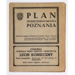[POZNAŃ]. Plan stołecznego miasta Poznania. Po 1945.