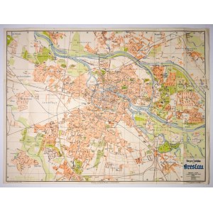 [WROCŁAW]. Briegers Stadtplan von Breslau. 1838.