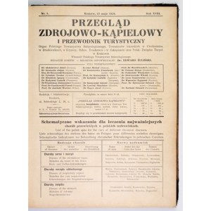 PRZEGLĄD Zdrojowo-Kąpielowy i Przewodnik Turystyczny. Rocznik 1929.