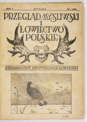 PRZEGLĄD Myśliwski i Łowiectwo Polskie. R. 2: I-XII 1924 Complete annual.