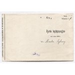 [LEGITYMACJA Towarzystwa Tatrzańskiego]. Legitymacja Towarzystwa Tatrzańskiego na rok 1900 wydana Sylwerowi Kiszce.