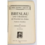 BANSKI Hermann - Breslau und Umgebung mit Einschluss des Zobten. Praktischer Reiseführer. Mit drei Karten....