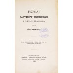 ŁEPKOWSKI Józef - Przegląd zabytków przeszłości z okolic Krakowa. Warszawa 1863. Druk. c.k. Uniw. Jag., Kraków. 8,...