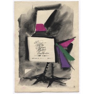 CIEŚLEWICZ Roman (1930-1996) - [Projekt plakatu 2]. Vystavka Polskej Knihy a ilustrace....