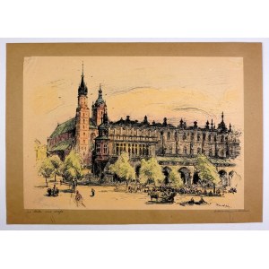 KOWALSKI Leon (1870-1937) - La Halle aux draps. The Cloth Hall in Cracow.