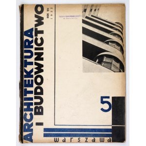 ARCHITEKTURA i Budownictwo. Nr 5/1932. Okł. Z. Pugeta