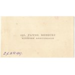 [ROMACKI Paweł]. Ing. Pawel Romocki. Minister of Communications.