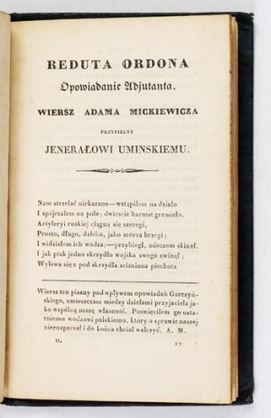 Mickiewicz A. - First authorized edition of 