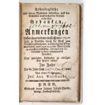WEISHAUBT Jos[eph] Ant[on] - Ueberlegliche aus einem Wahrheit-liebenden, und der Gewissheit nachforschenden Gemüth entsp...