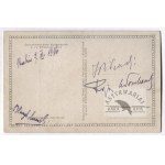 Postcard with signatures of J. Pilsudski, B. Roi, K. Sosnkowski, dated 7 XI 1916.