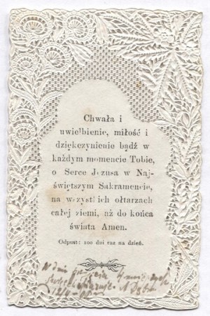 BŁOGOSŁAWIENI, którzy do Jezusa idą. 1890.