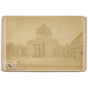 [WARSZAWA - Wielka Synagoga na Tłomackiem - fotografia widokowa - ujęcie w formacie gabinetowym]. [1878]...