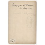 [WARSZAWA - Wielka Synagoga na Tłomackiem - fotografia widokowa - ujęcie w formacie gabinetowym]. [1878]...