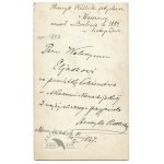 [REDLICH Henryk - portrait photograph - shot in card de visite format]. [not after 8 II 1867]. Photograph form. 9,...