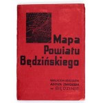 Map of Będzin County from the 1920s.