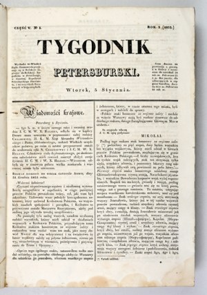Petrohradský týdeník. R. 3, kap. 5-6. 1832.