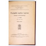 BALZER Oswald - Porządek sądów i spraw prawa ormiańskiego z r. 1604. Wyd. i wstępem opatrzył ... Lwów 1912. Nakł....