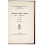BALZER Oswald - Porządek sądów i spraw prawa ormiańskiego z r. 1604. Wyd. i wstępem opatrzył ... Lwów 1912. Nakł....