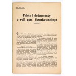 [SOSNKOWSKI Kazimierz]. R. M., reg. dipl. [crypt] - Facts and documents about the role of Gen. Sosnkowski. Lens [1945]...