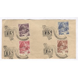 [ZNACZKI pocztowe wydane z okazji FIS w 1939]. .