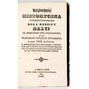 HAWELSKI E. - A historical message on the ancient image of the God-Father. 1847.