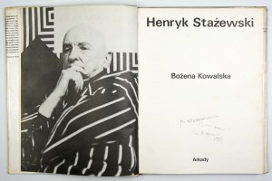 KOWALSKA B. - Henryk Stażewski. 1985 Artist's dedication.
