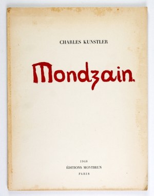 KUNSTLER Charles - Mondzain. Paris 1948 Éditions Montbrun. 4, pp. 30, [3], plates 40....