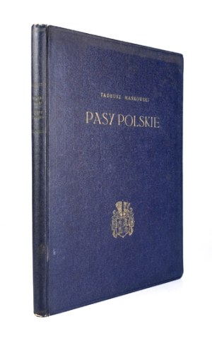 MAŃKOWSKI Tadeusz - Polish belts. Kraków 1938; PAU. 4, pp. [101]-218. fawn, gilt of epoch with preserved pamphlet cover. Odb....