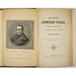 RASTAWIECKI E. - Słownik rytowników polskich. 1886.