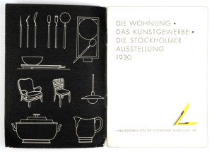 [Stockholm EXHIBITION 1930]. Die Wohnung. Das Kunstgewerbe. Die Stockholmer Ausstellung 1930. stockholm 1930. 16d,...