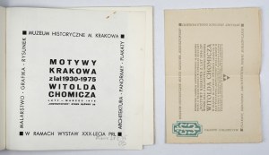 Historical Museum of the City of Krakow. Motifs of Krakow from 1930-1975 by Witold Chomicz. Painting, printmaking,...