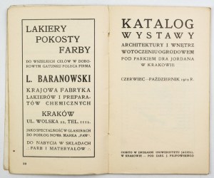 Polish Applied Art Society. Catalog of the Exhibition of Architecture and Interiors in a Garden Setting under Dr. Jordan's Park....