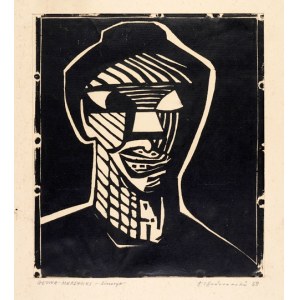 CHODOROWSKI A. – Głowa Murzynki. Linoryt sygn. A. Chodorowski 59.