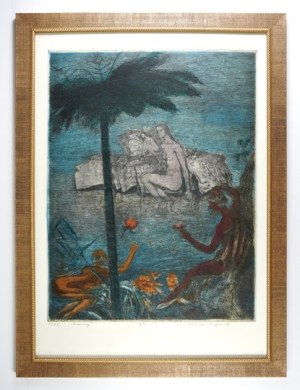 SRZEDNICKI K. - Susans. Hand-colored etching signed in 1979 and num. 44/50.